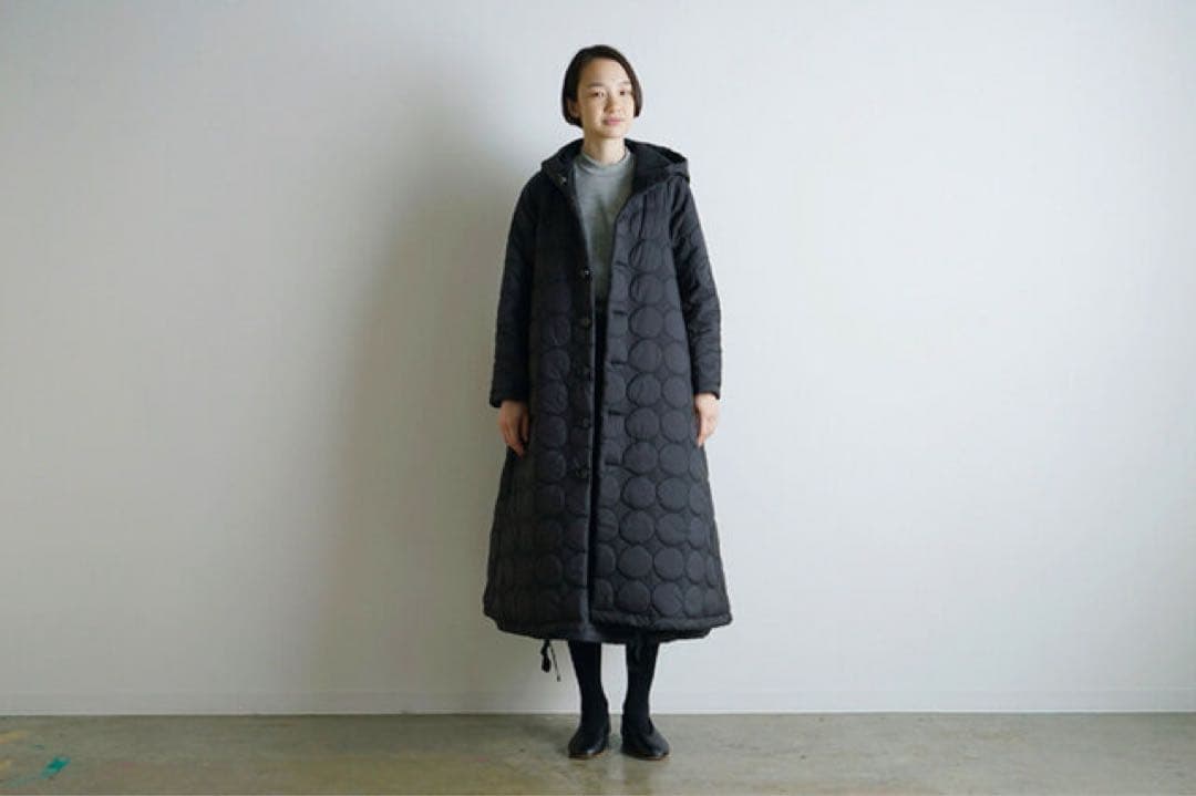 美品⭐︎mochi quilted hood coat キルトフードコート