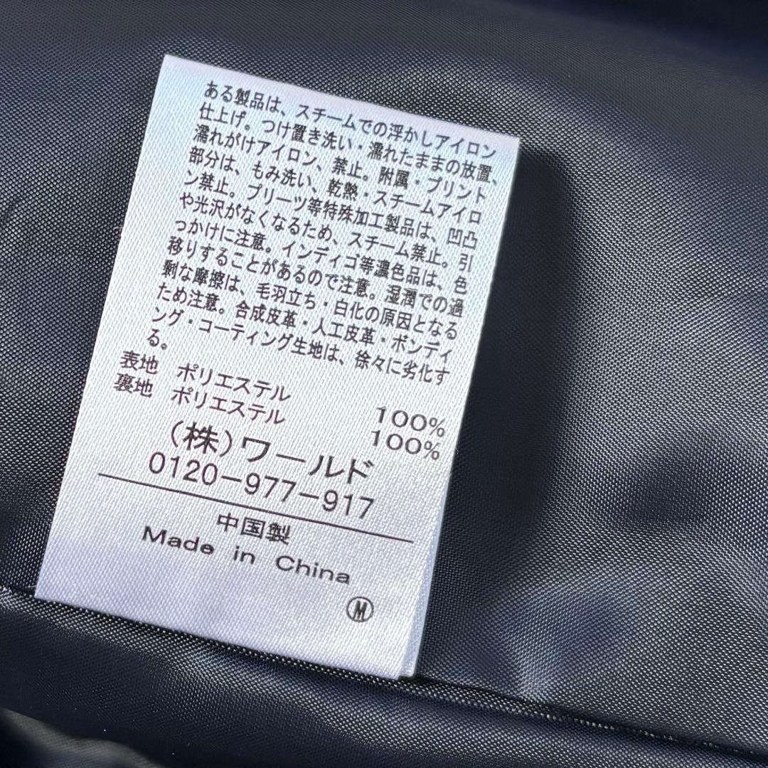美品 オペークドットクリップ 金ボタンダブル テーラードジャケット紺ブレ