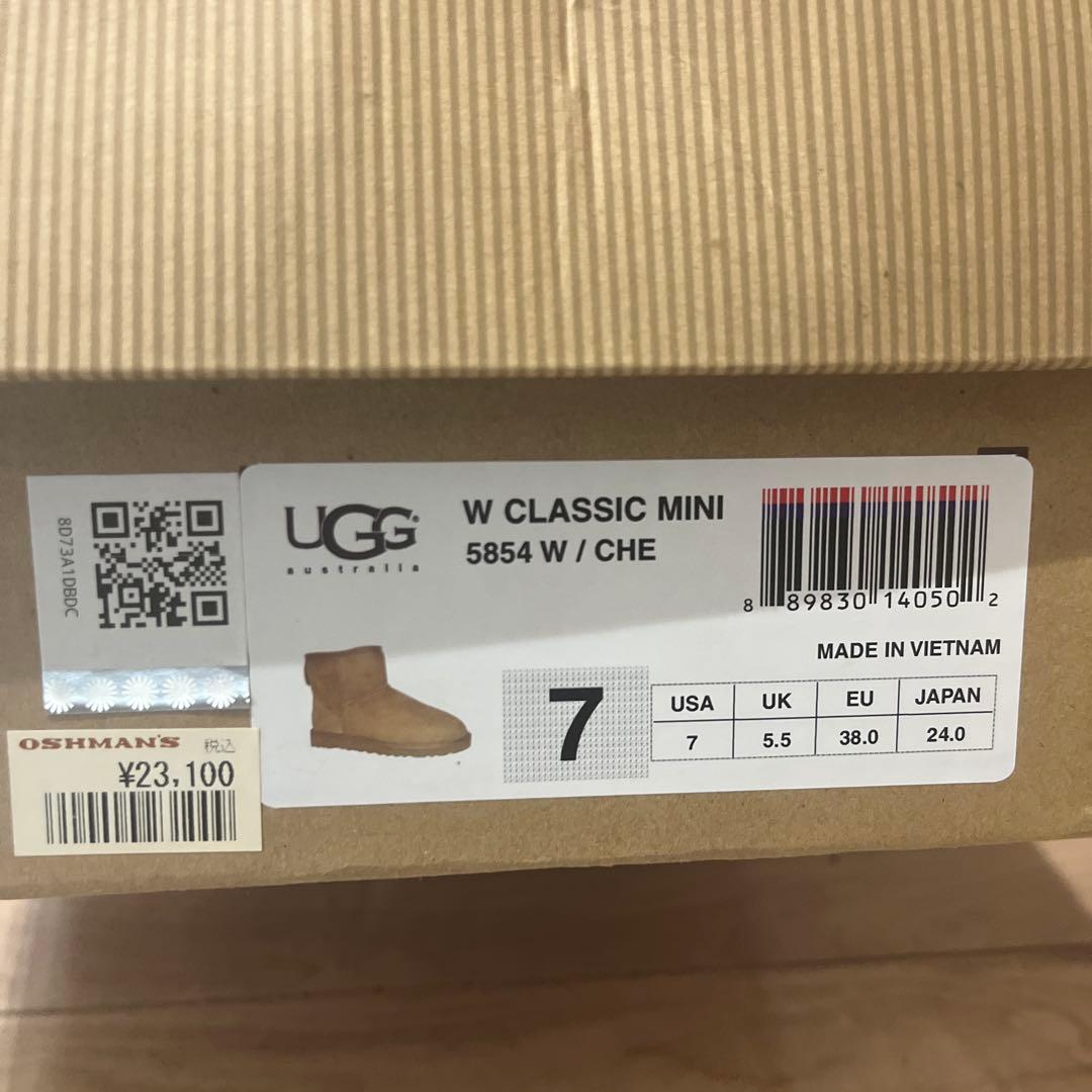 UGG アグ　クラシックミニ　チェスナット　7 24cm