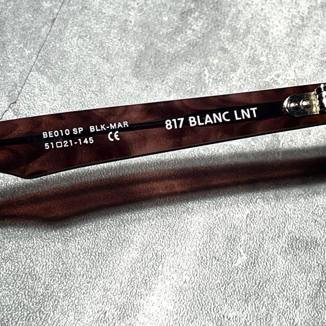 別注カラー　FETICO×BLANC OVAL-FRAME SUNGLASSES