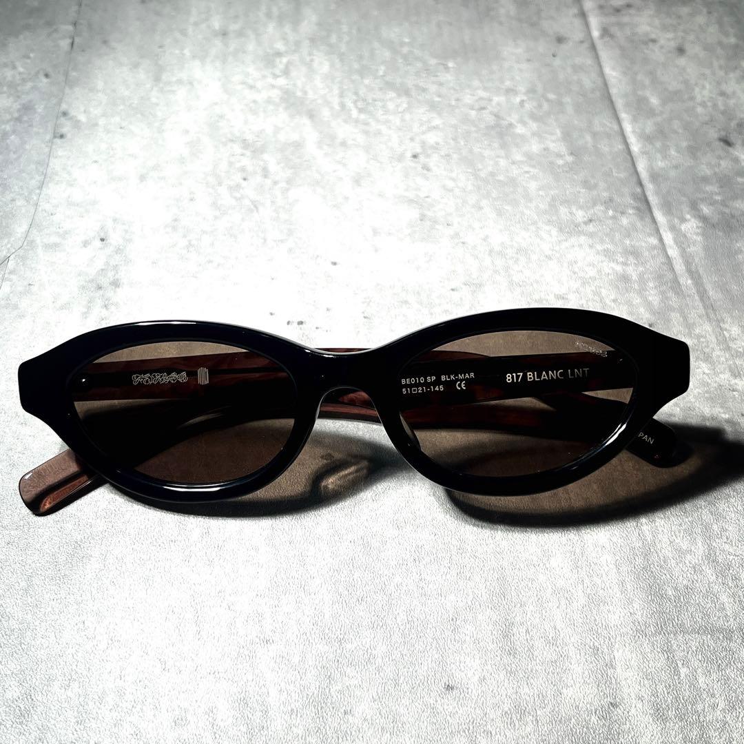 別注カラー　FETICO×BLANC OVAL-FRAME SUNGLASSES