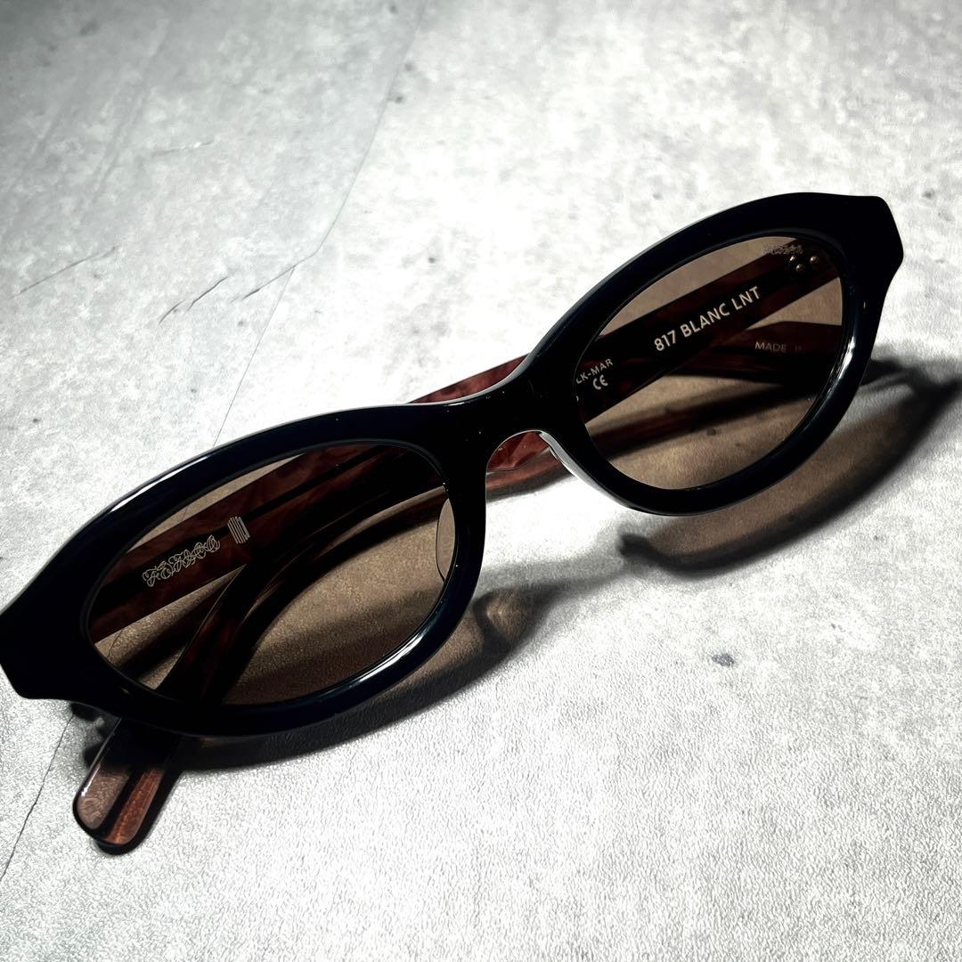 別注カラー　FETICO×BLANC OVAL-FRAME SUNGLASSES