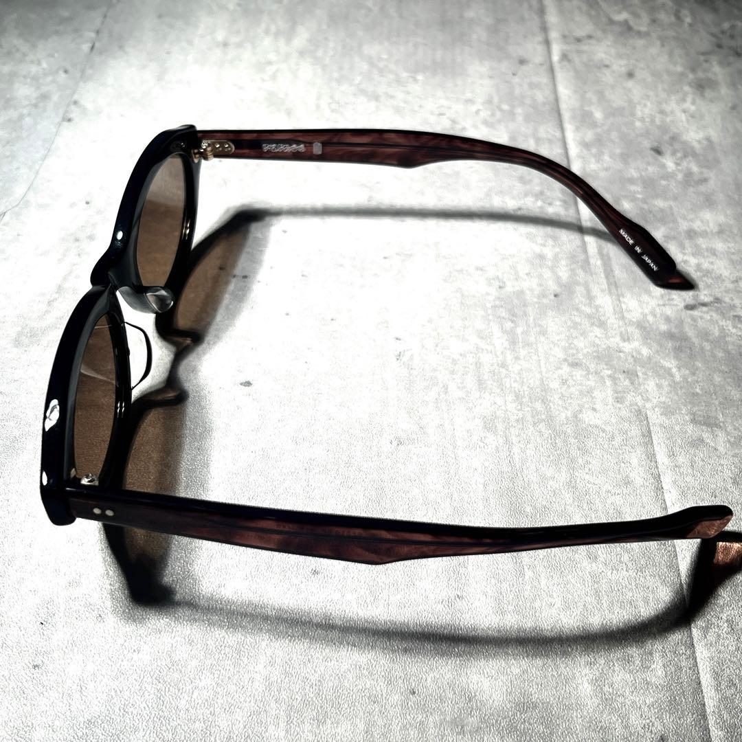 別注カラー　FETICO×BLANC OVAL-FRAME SUNGLASSES