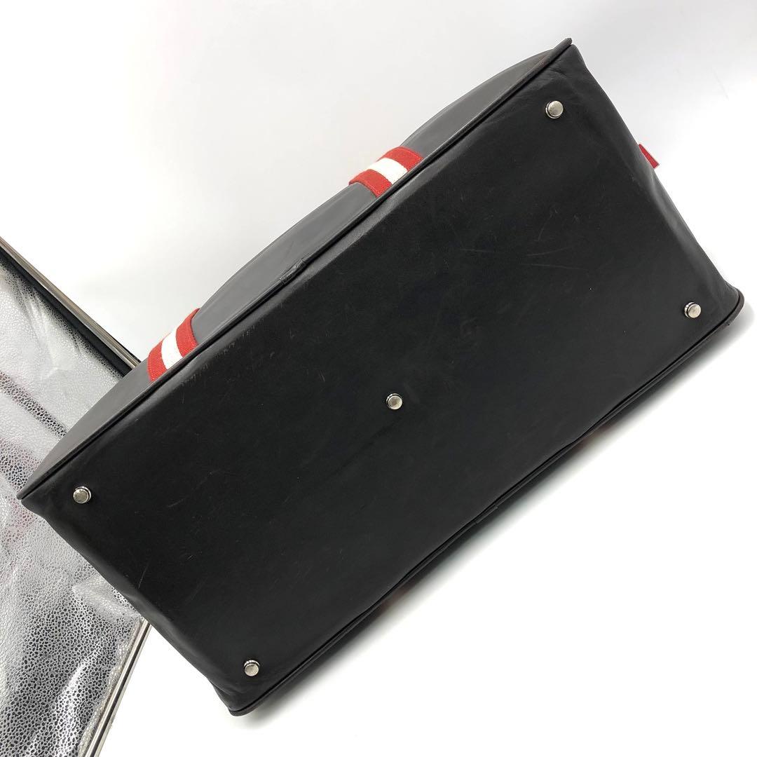 極美品 BALLY 2way ボストンバッグ トレスポ レザー ダークブラウン