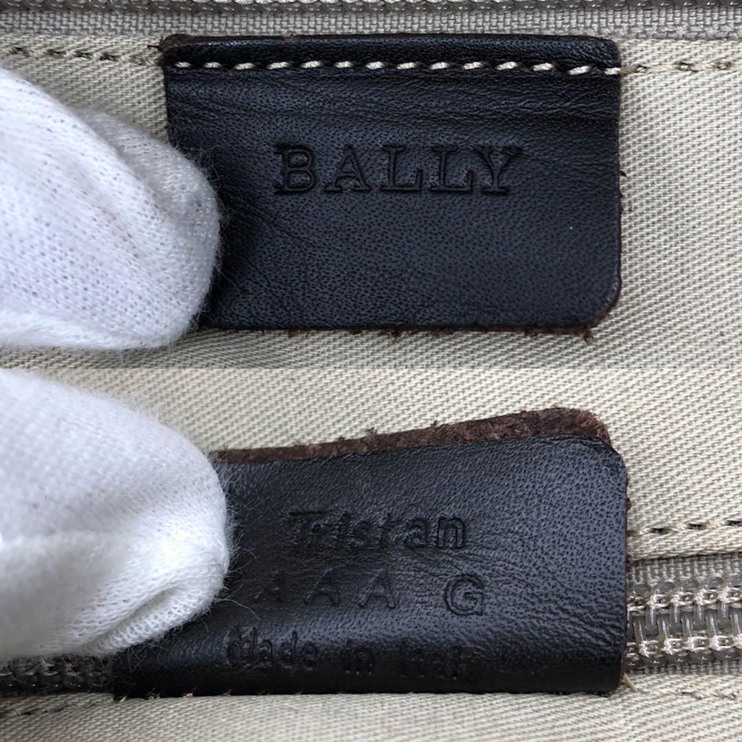 極美品 BALLY 2way ボストンバッグ トレスポ レザー ダークブラウン
