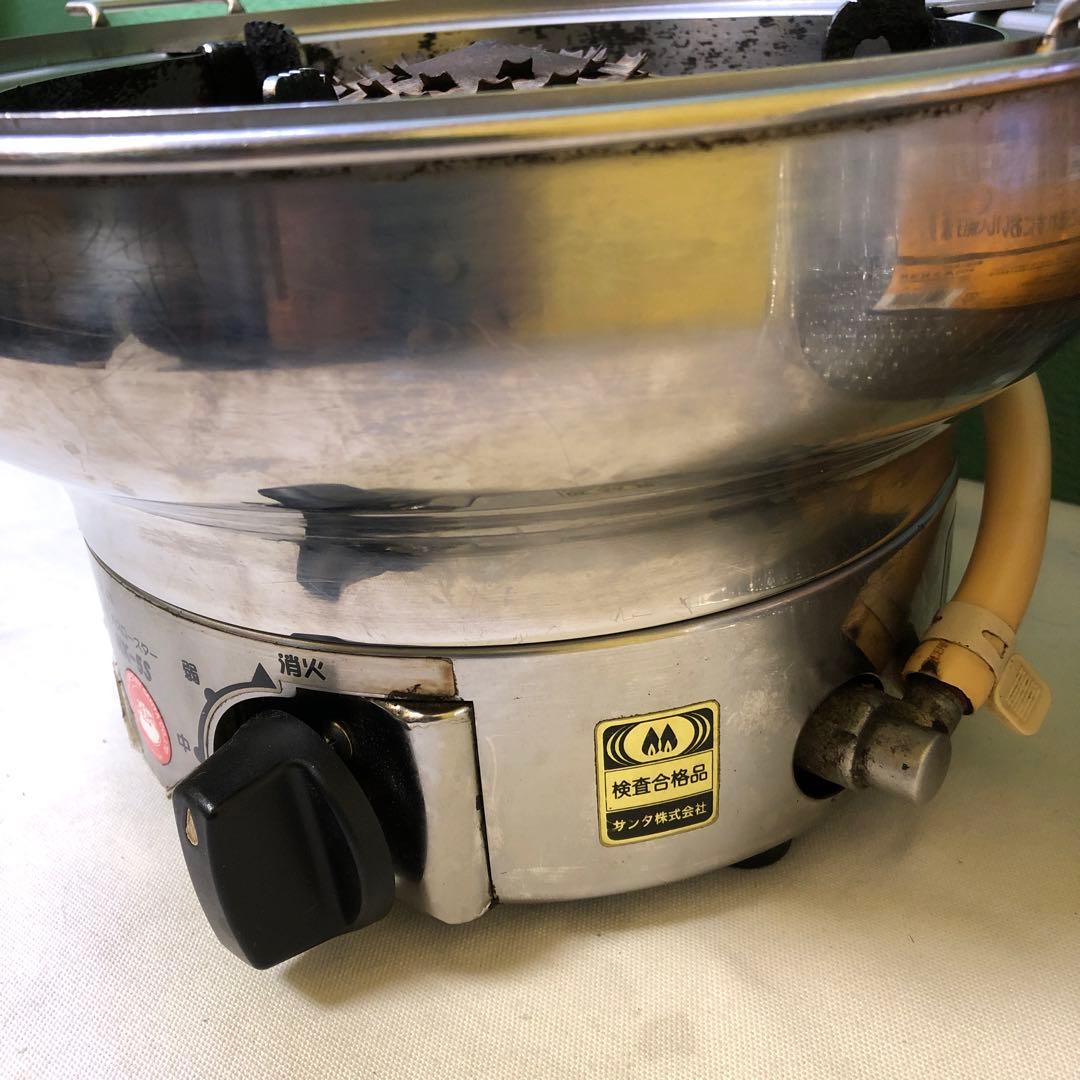 や1●サンタ㈱ 卓上ガスロースター　 NK-5S 七輪 焼肉 都市ガス 網20枚