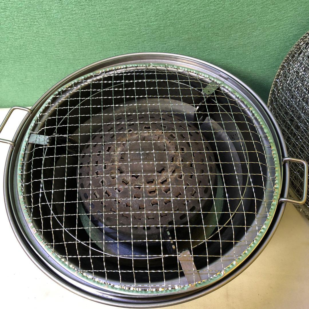 や1●サンタ㈱ 卓上ガスロースター　 NK-5S 七輪 焼肉 都市ガス 網20枚