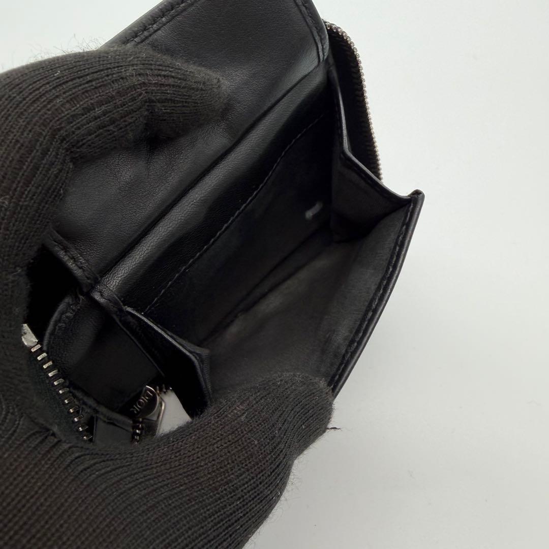 DIOR ディオール　オブリーク　トロッター　折り財布　ジャガード