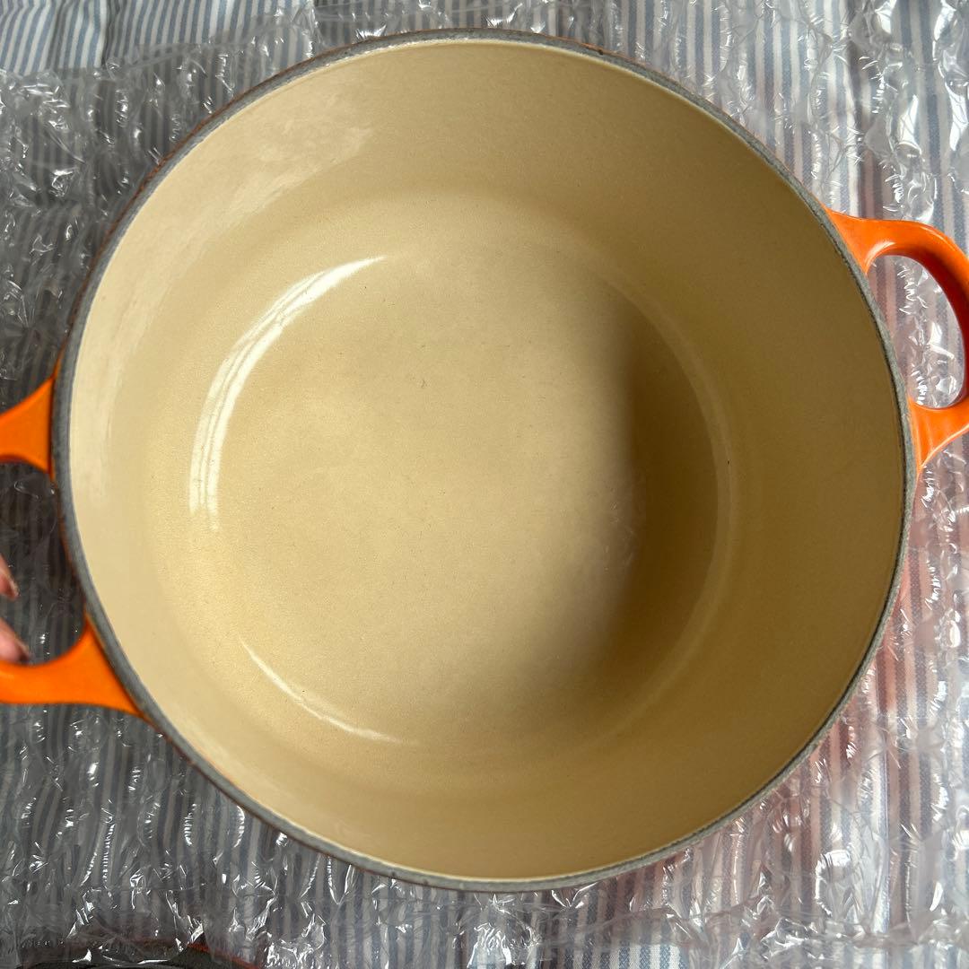 LE CREUSET 両手鍋 オレンジ 20cm