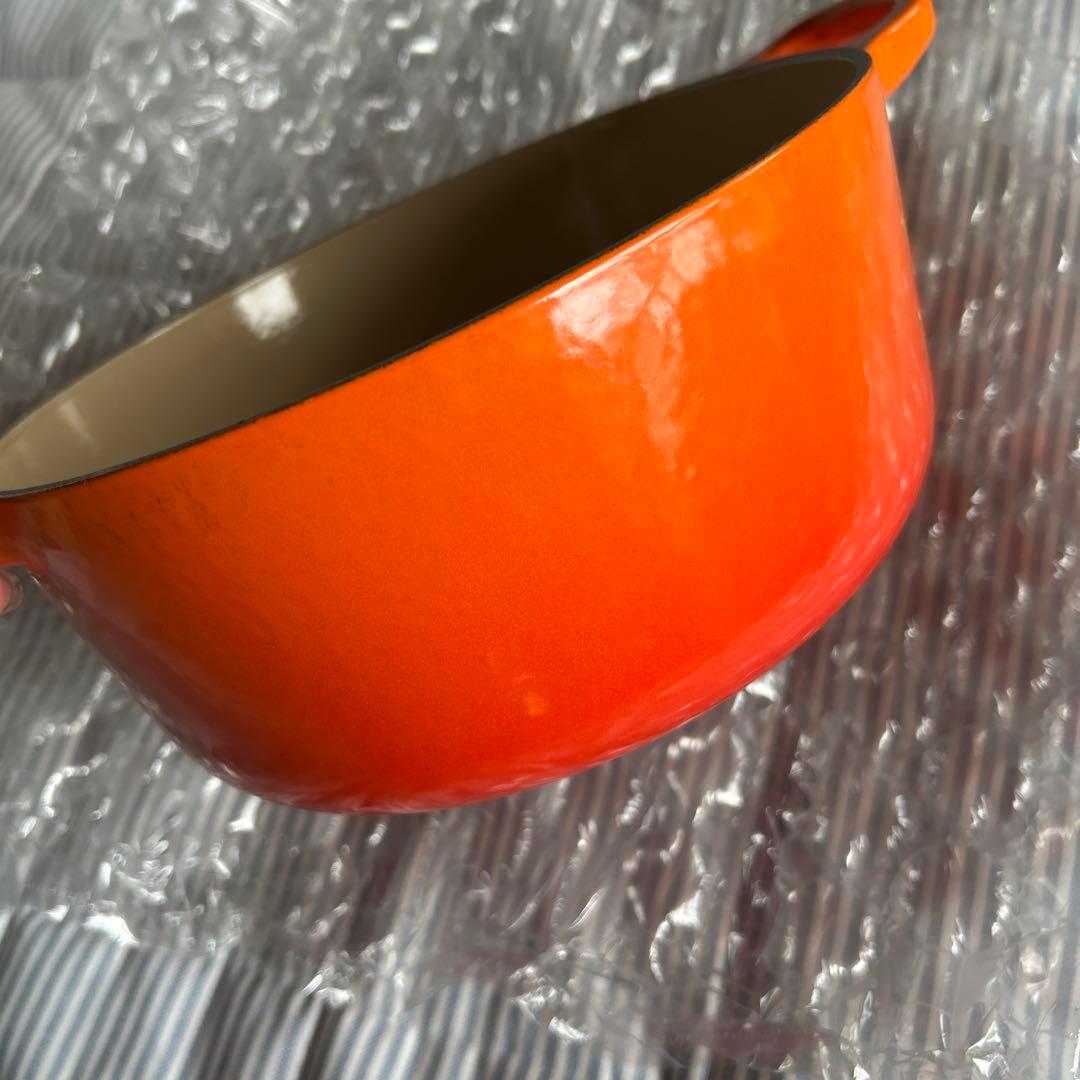 LE CREUSET 両手鍋 オレンジ 20cm