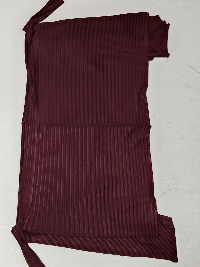 PLEATS PLEASE　カーディガン　ボルドー