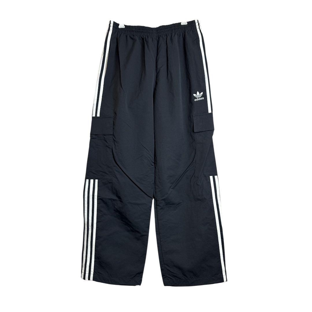 adidas originals 3ストライプ カーゴパンツ 黒 L 新品