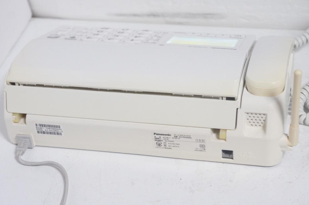 新しめ☆保証★Panasonic 電話機付きFAX KX-PD205 　1210
