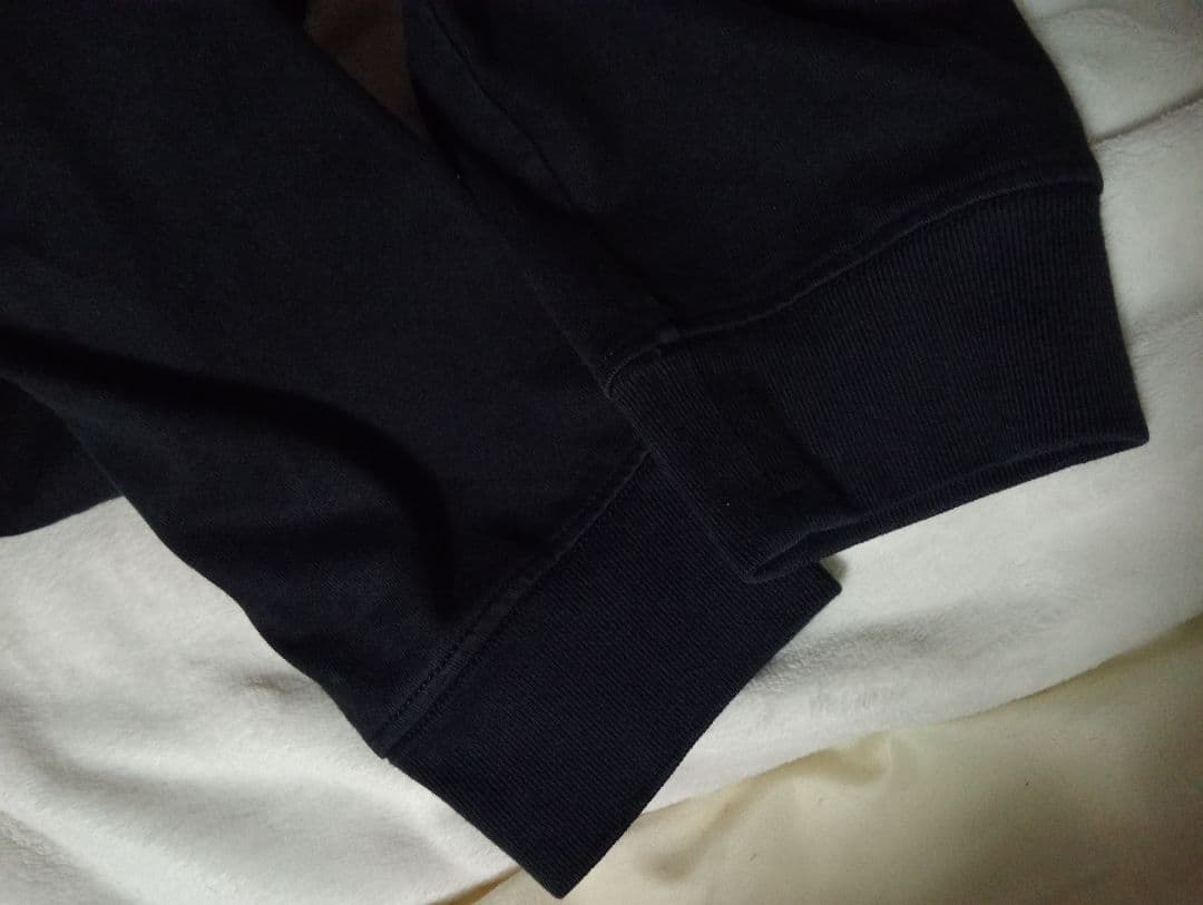 STONE  アームワッペン ロングスリーブTシャツ ブラック