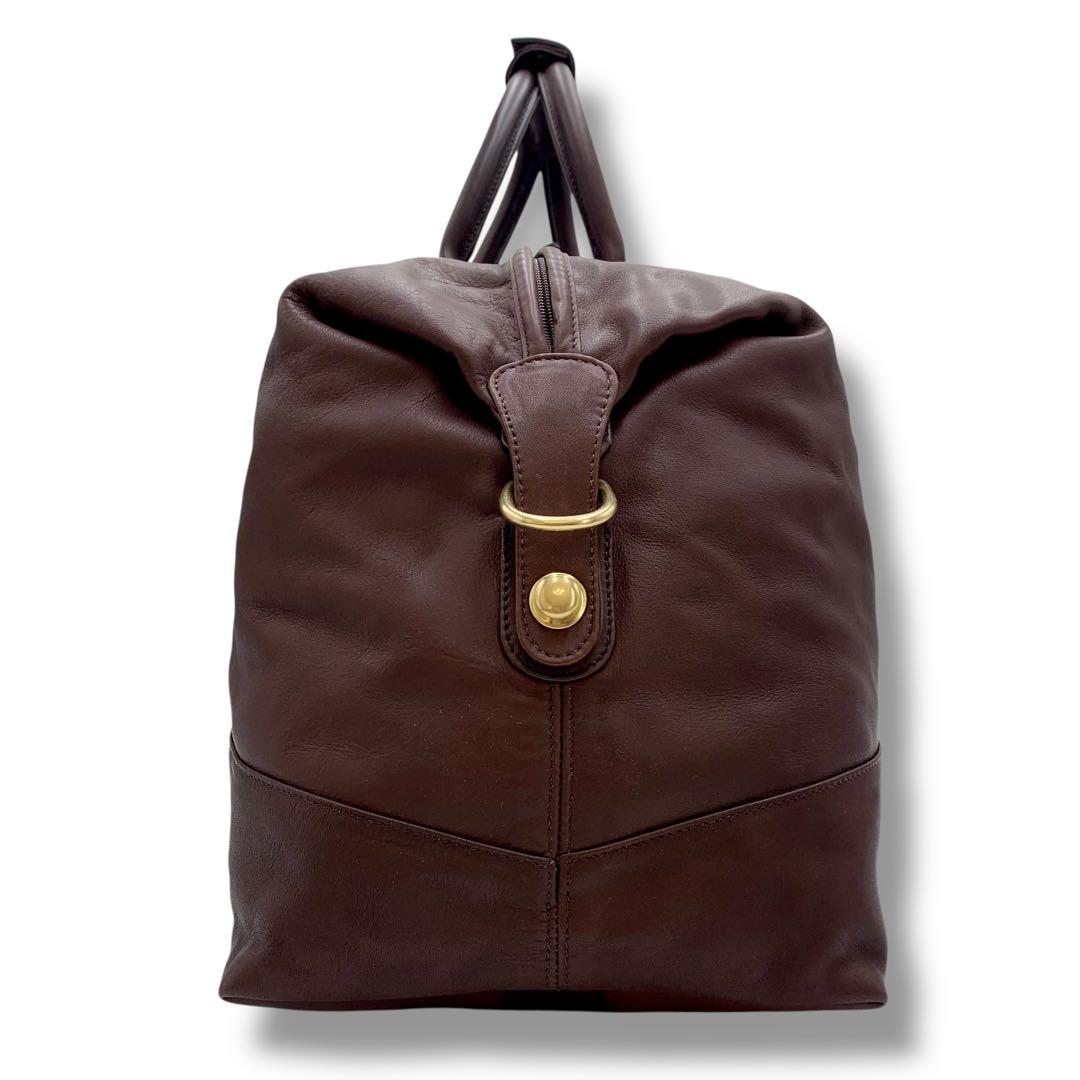稀品・美品✨COACH コーチ 2way ボストンバッグ ダークブラウン 大容量