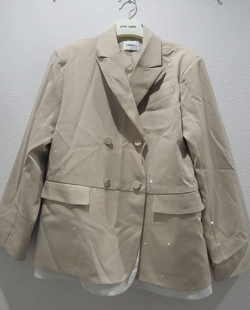 ロ*ロ様 完売現在最安値 Bibiy JEWEL JACKET ベージュ