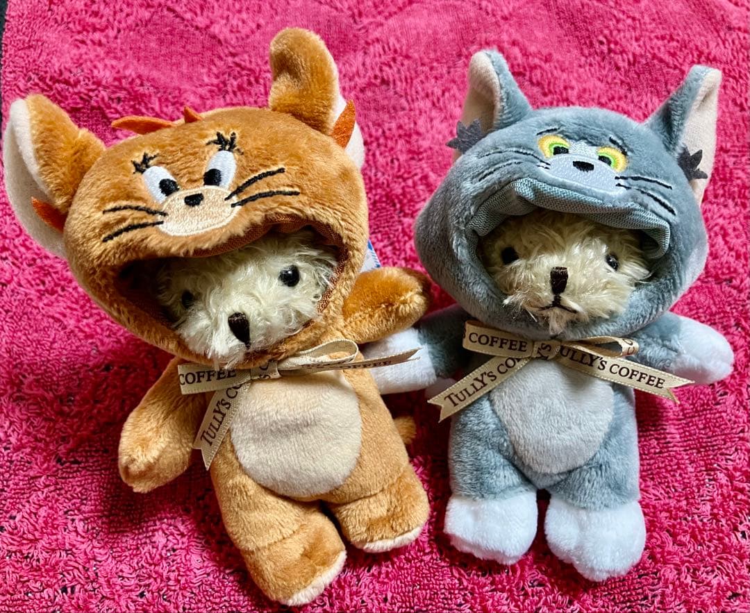タリーズコーヒー ベアフル トムとジェリー ぬいぐるみ 2個セット