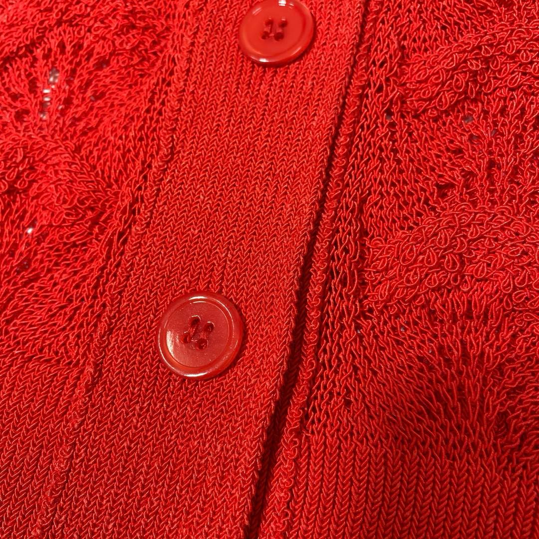 25SS 未使用 ADAM ET ROPÉ レースニットカーディガン