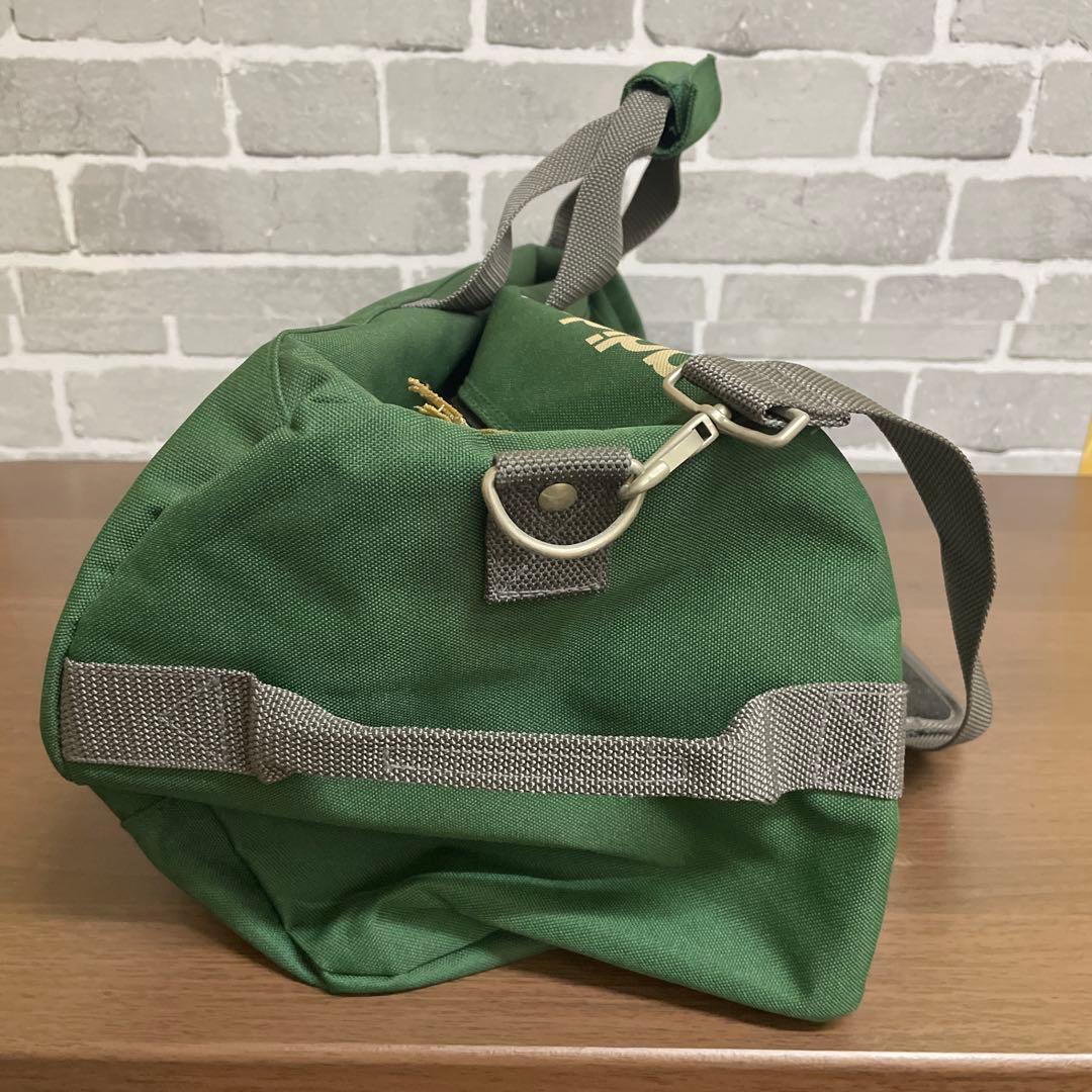 vintage adidas ボストンバッグ 緑 ドラムバッグ　デサント製