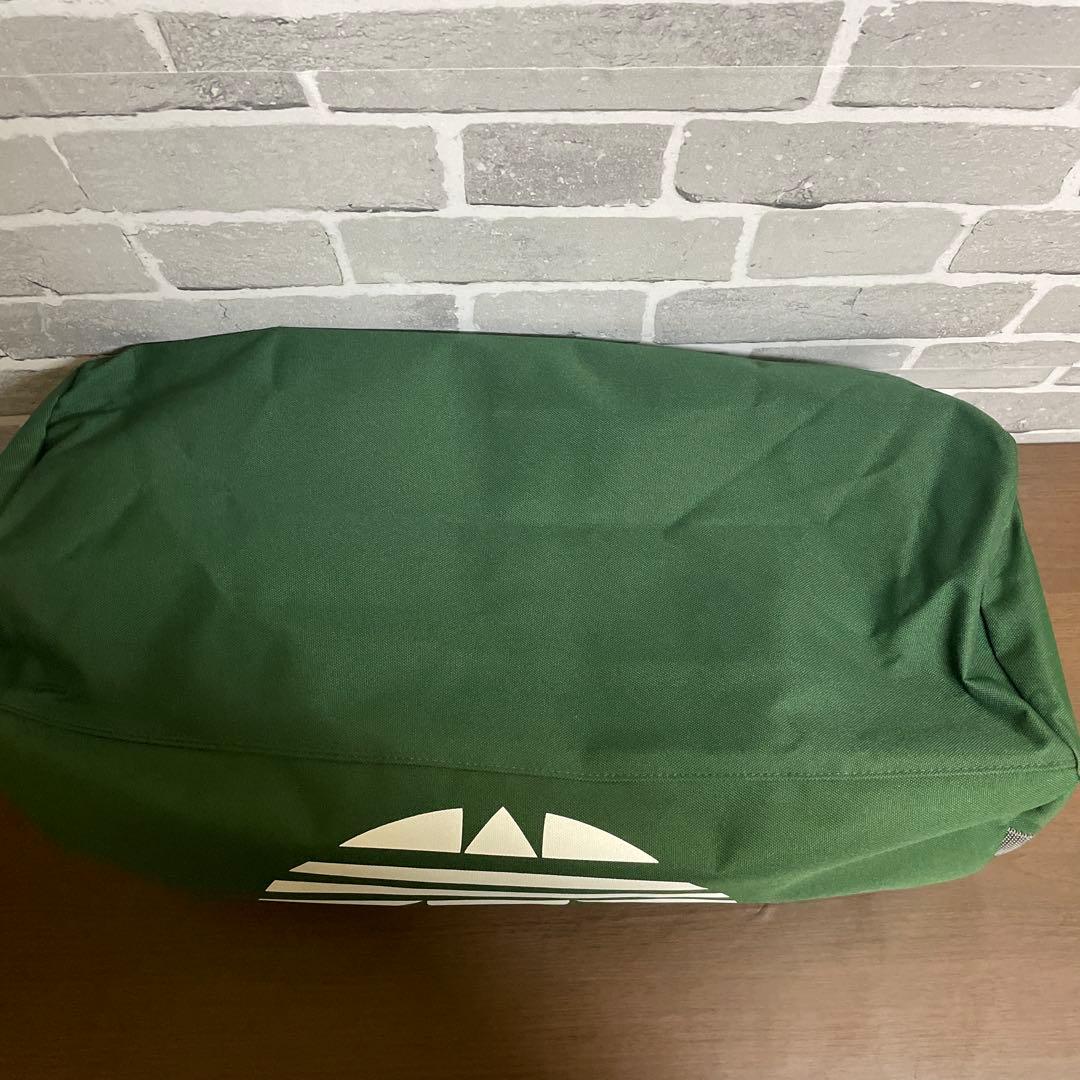 vintage adidas ボストンバッグ 緑 ドラムバッグ　デサント製