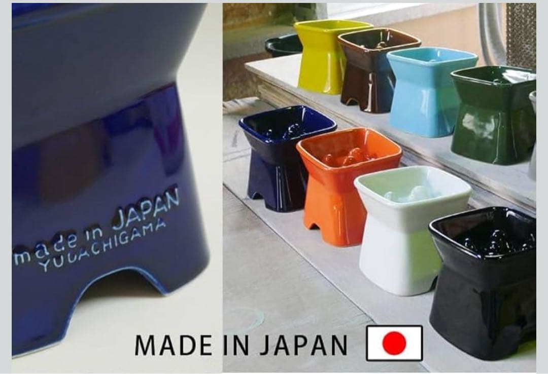 m*꙳様 【手作り工房夕立窯】早食い防止 陶器製フードボウル《ブラック・グレー》