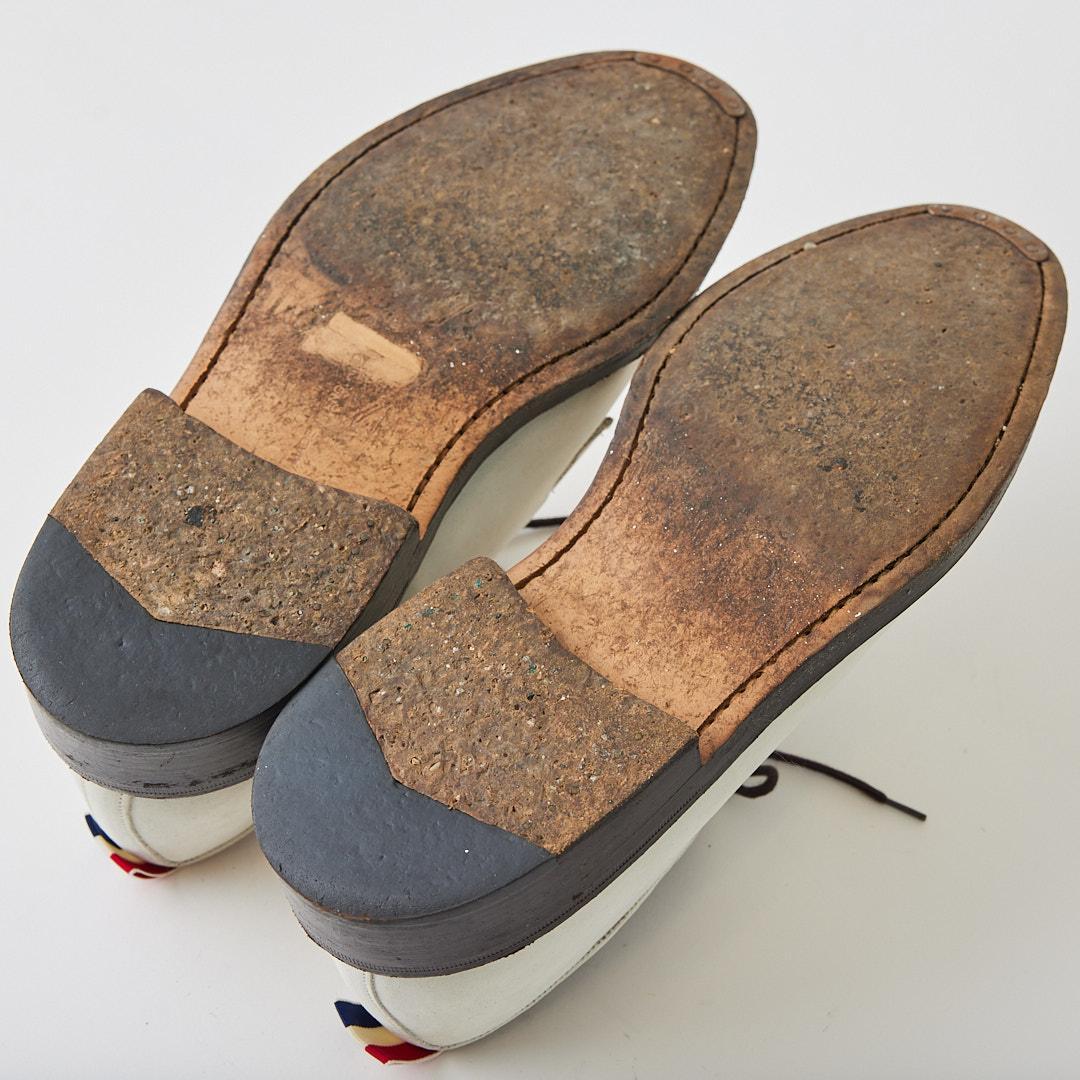 THOM BROWNE トム ブラウン スウェード 靴 白 ＜27.5cm＞