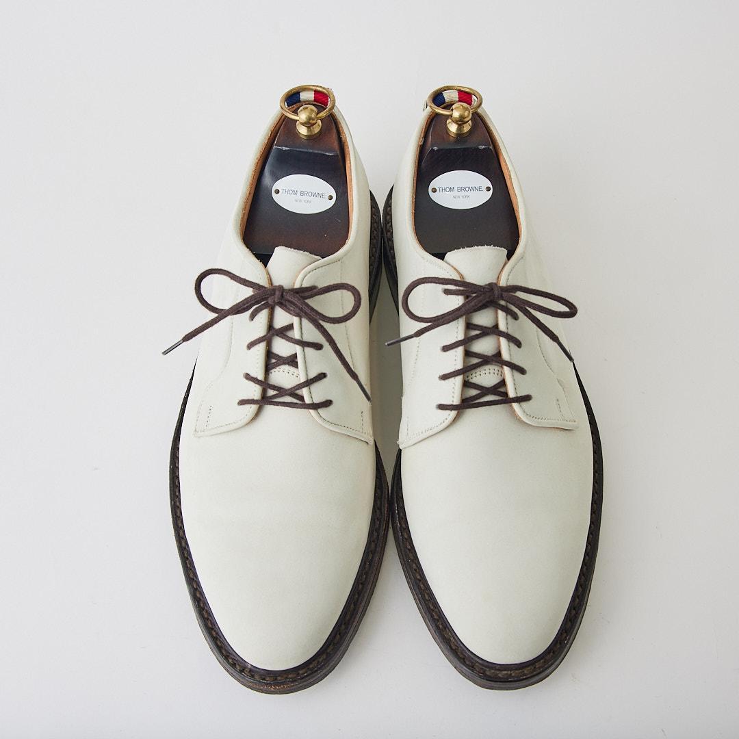 THOM BROWNE トム ブラウン スウェード 靴 白 ＜27.5cm＞
