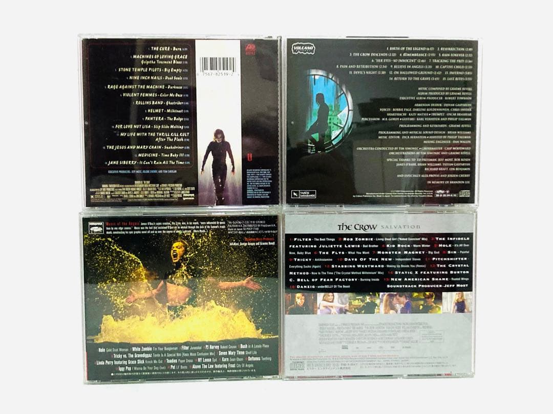 新品同様／映画『クロウ 飛翔伝説』シリーズサントラ＆スコアCD 4枚セット／廃盤