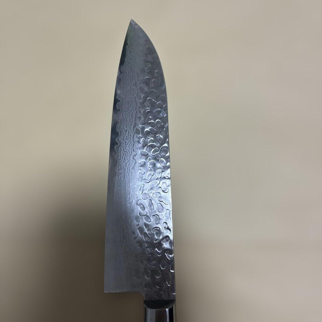 實光刃物三徳包丁ブルー