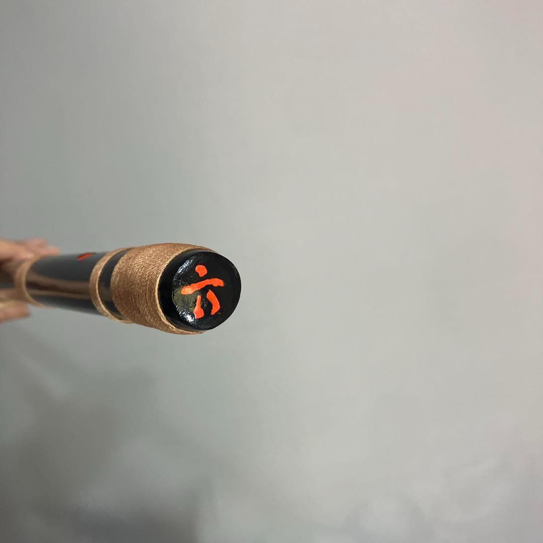 篠笛六本調子　B♭管　CMR6-115 唄物ドレミ調　黒塗　天地糸巻　西洋音階