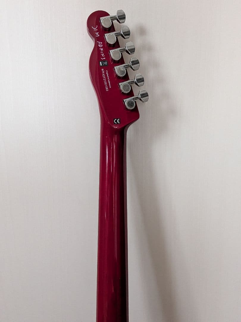ギター Fender JA-90 Telecaster Thinline Red