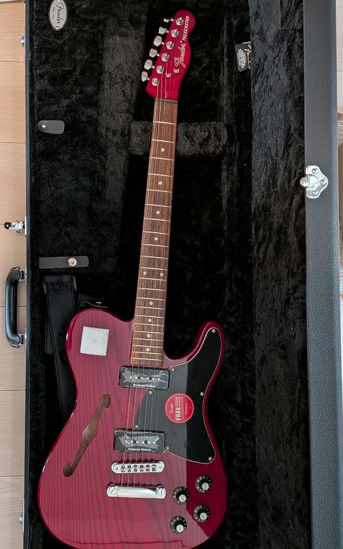 ギター Fender JA-90 Telecaster Thinline Red
