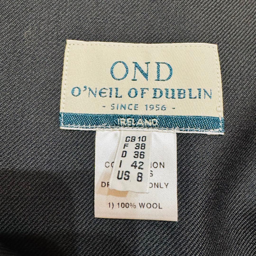 O'Neil of Dublin 花柄ロングスカート 切替 ベルトAライン 38