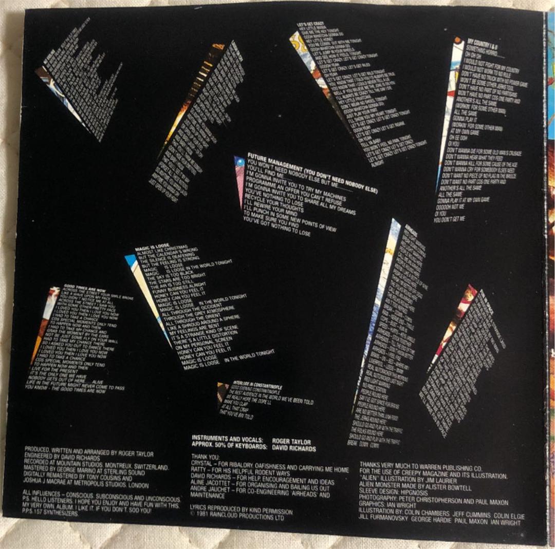 EMI SWINDONプレス！Roger Taylor/FUN IN SPACE