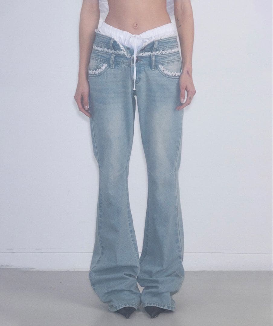 パンツ SCULPTOR Double Waist Boots Cut Denim L