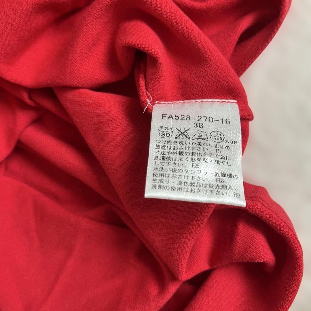 Burberry BLUE LABELポロシャツ前立てフリル パフスリーブ38