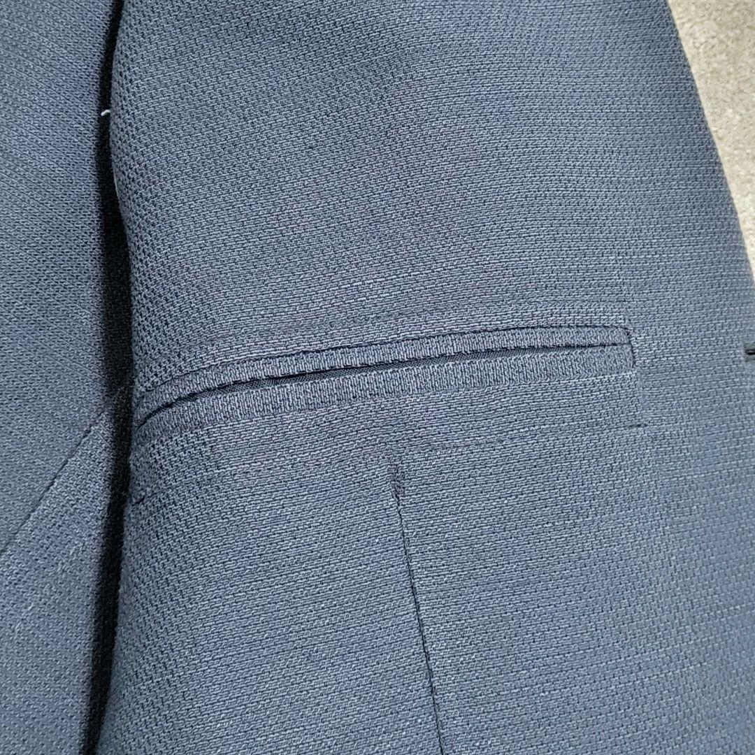 ★極美品 LARDINI 春夏 麻 リネン ネイビー テーラードジャケット 高級