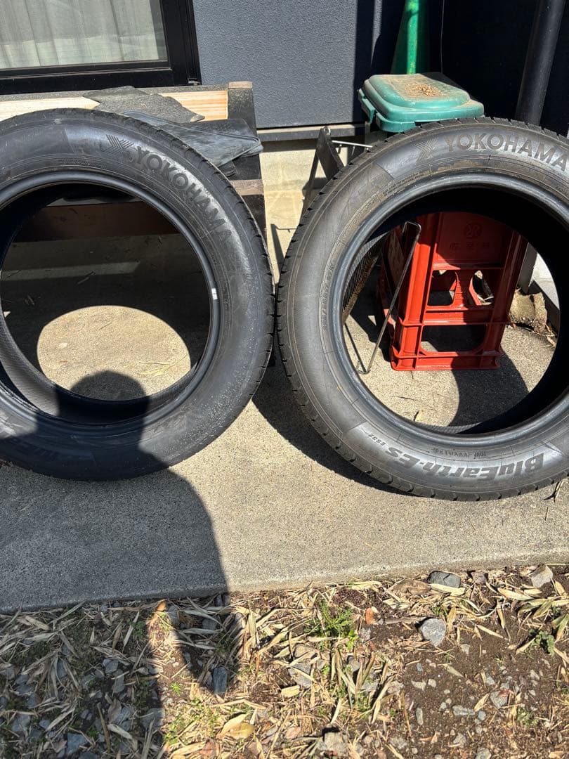 ヨコハマ　ブルーアースes32 225/55r17 2本セット　バリ溝 ①