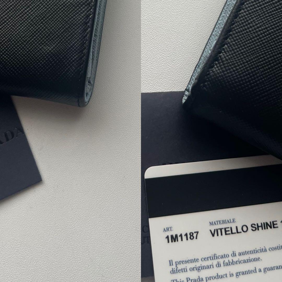 181 美品 PRADA プラダ 2つ折り財布