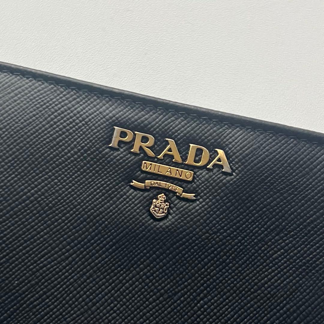 181 美品 PRADA プラダ 2つ折り財布