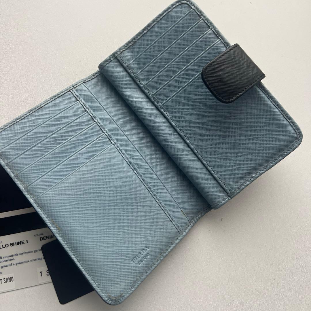 181 美品 PRADA プラダ 2つ折り財布