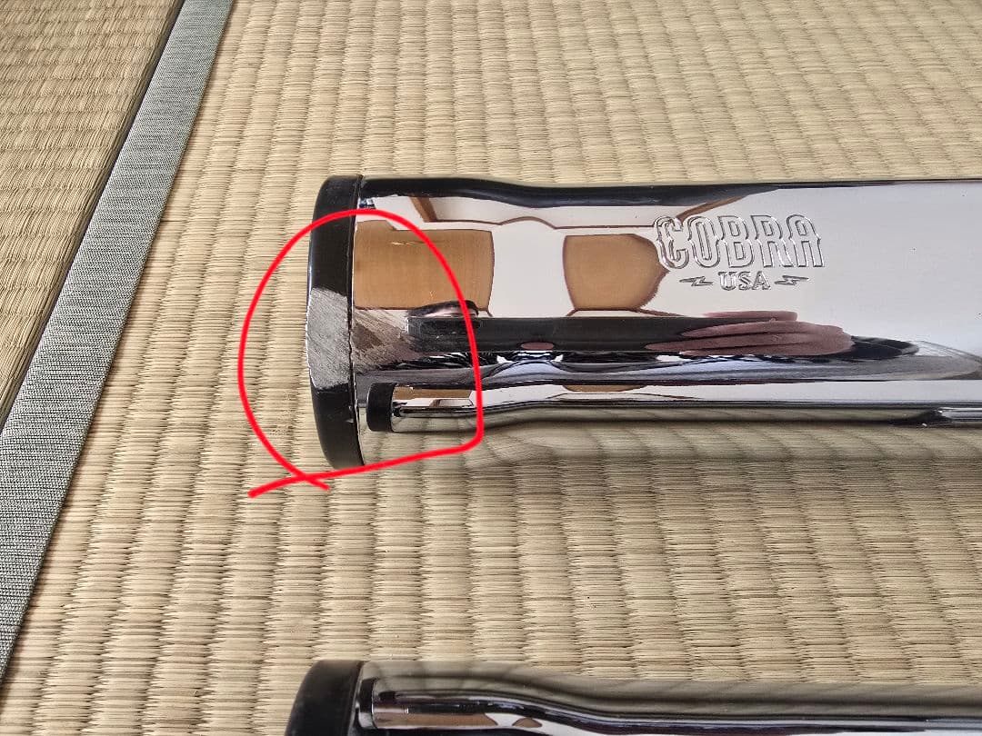 【値下】ハーレー　ファットボーイ　Cobraスリップオンマフラー