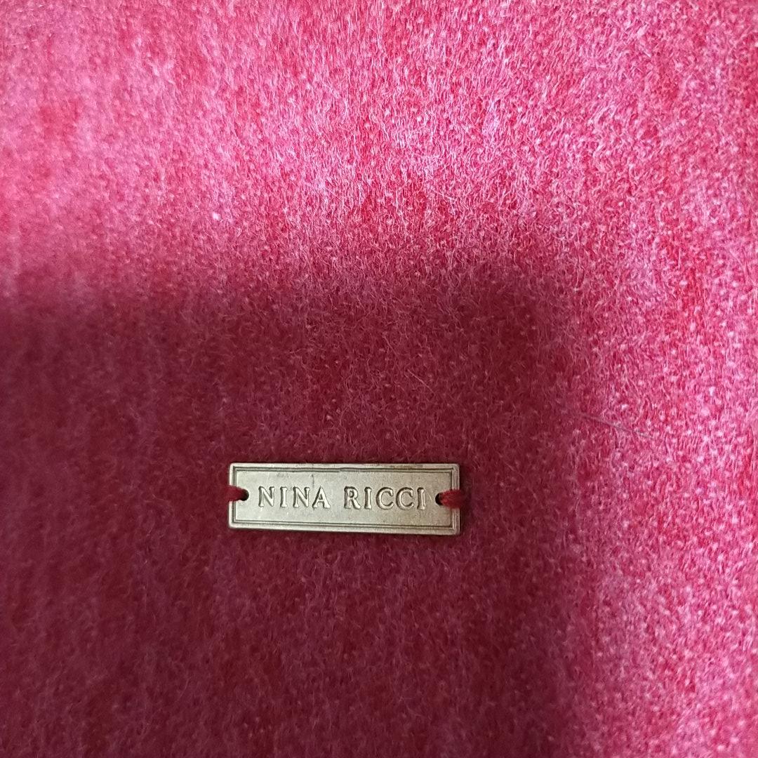 美品　nina ricch　ニナリッチ　大判マフラー　カシミヤ100%　ピンク