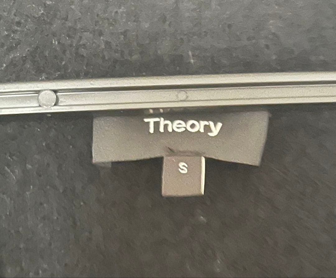 theory チェスターコート ニット アウター ロング S ウール　コート　黒