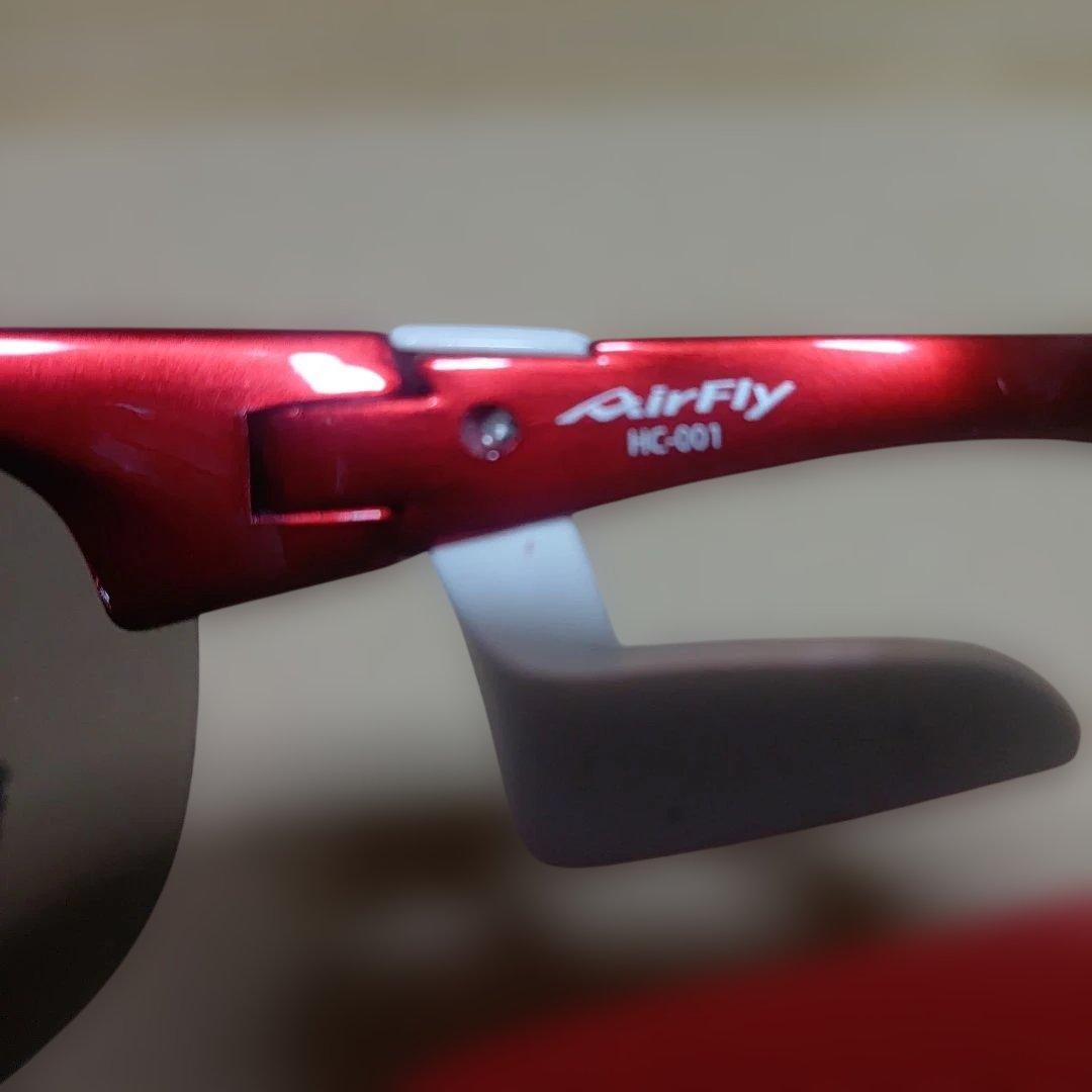 AirFly レッドサングラス ケース付き