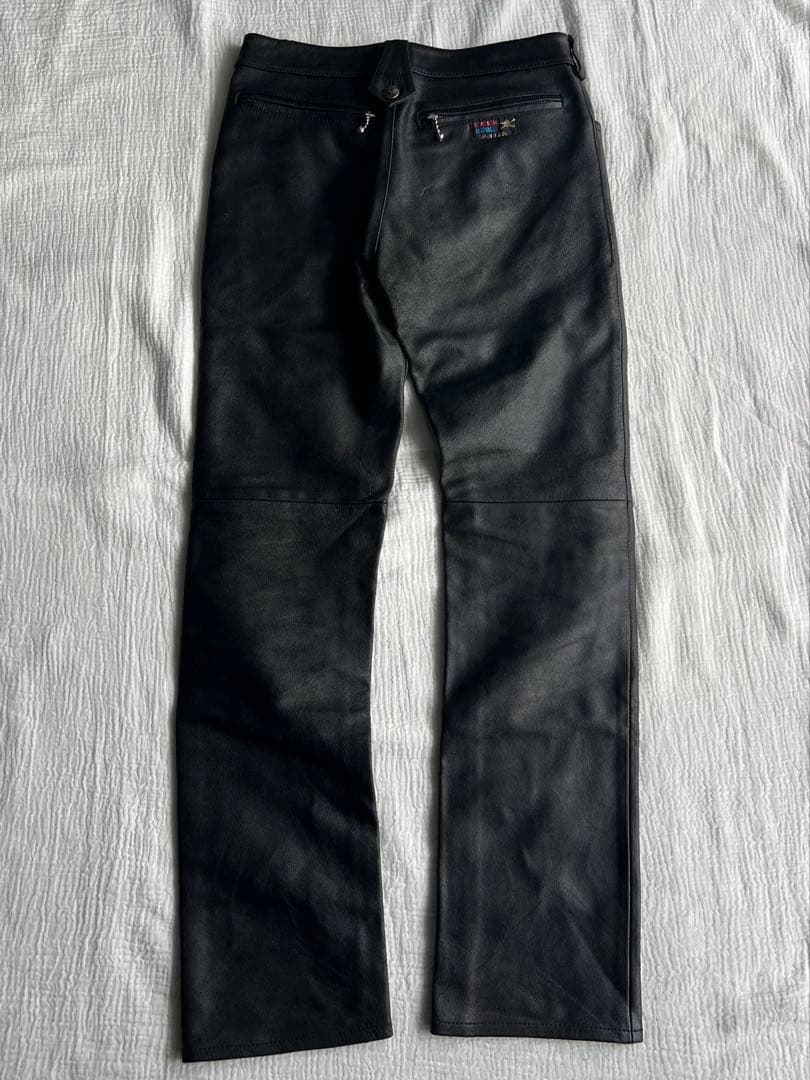 パンツ \"SUPER LOVERS\" Leather Straight Pants