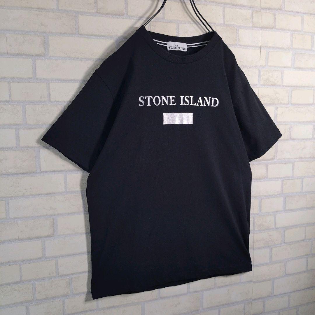 ストーンアイランド★センターロゴ コンパス バックプリント 半袖 Tシャツ XL