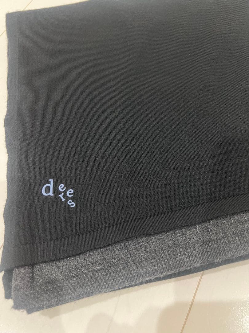 【美品】deres デレス　Fleur dual color stole