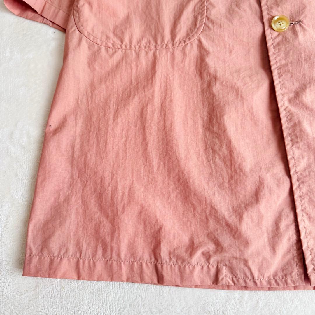 【極美品】DANTON ナイロン タフタコート ピンク ステンカラー 希少 レア