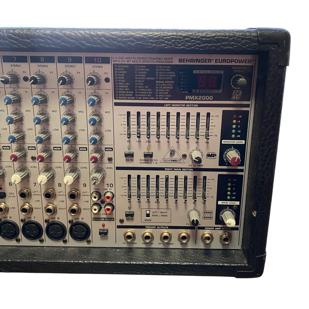 【ジャンク】BEHRINGER PMX2000 ミキサー　パワードミキサー